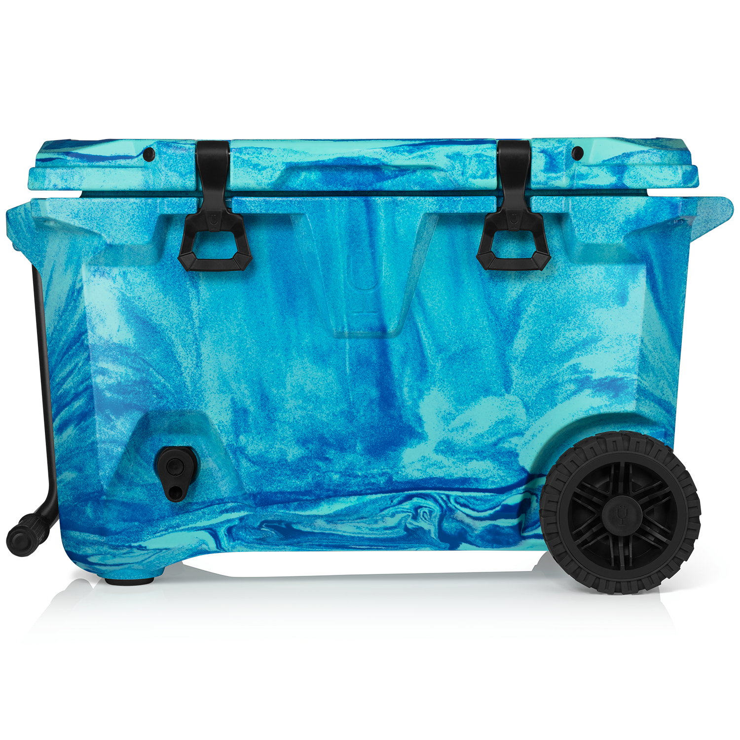 Br Tank 55-Quart Rolling Cooler | Ocean Swirl - Premium Day Trip Haul