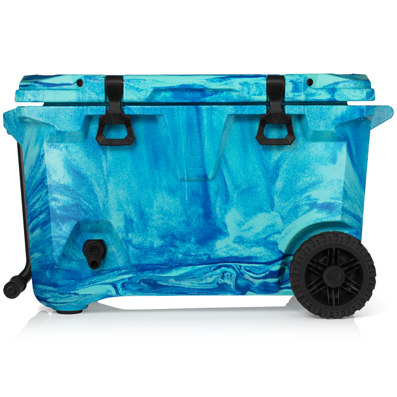 Br Tank 55-Quart Rolling Cooler | Ocean Swirl - Premium Day Trip Haul